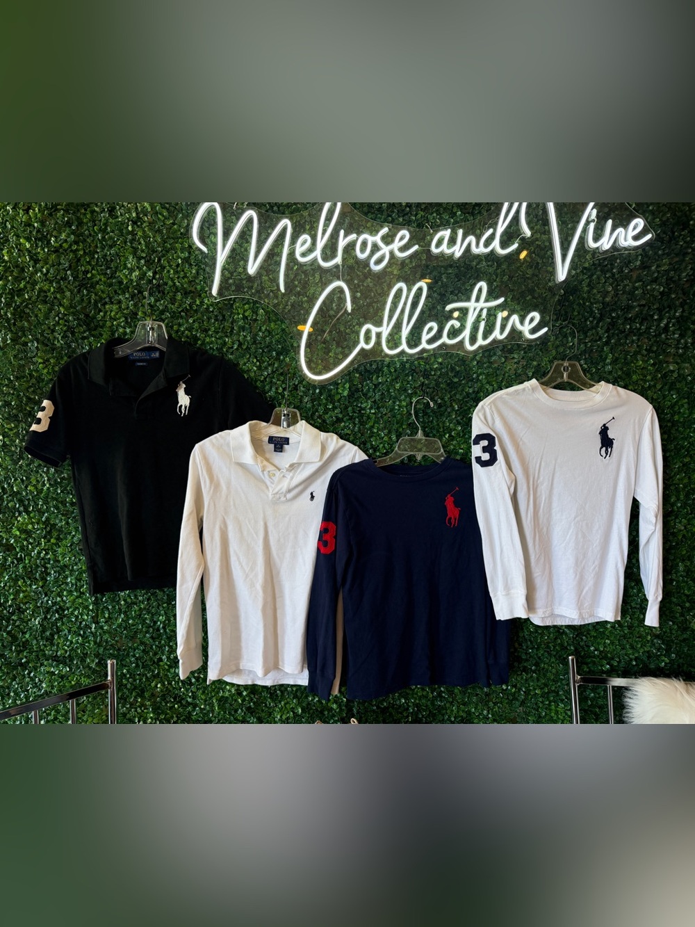 4 Polo by Ralph Lauren Kids Long Sleeve Logo Rugby Shirts